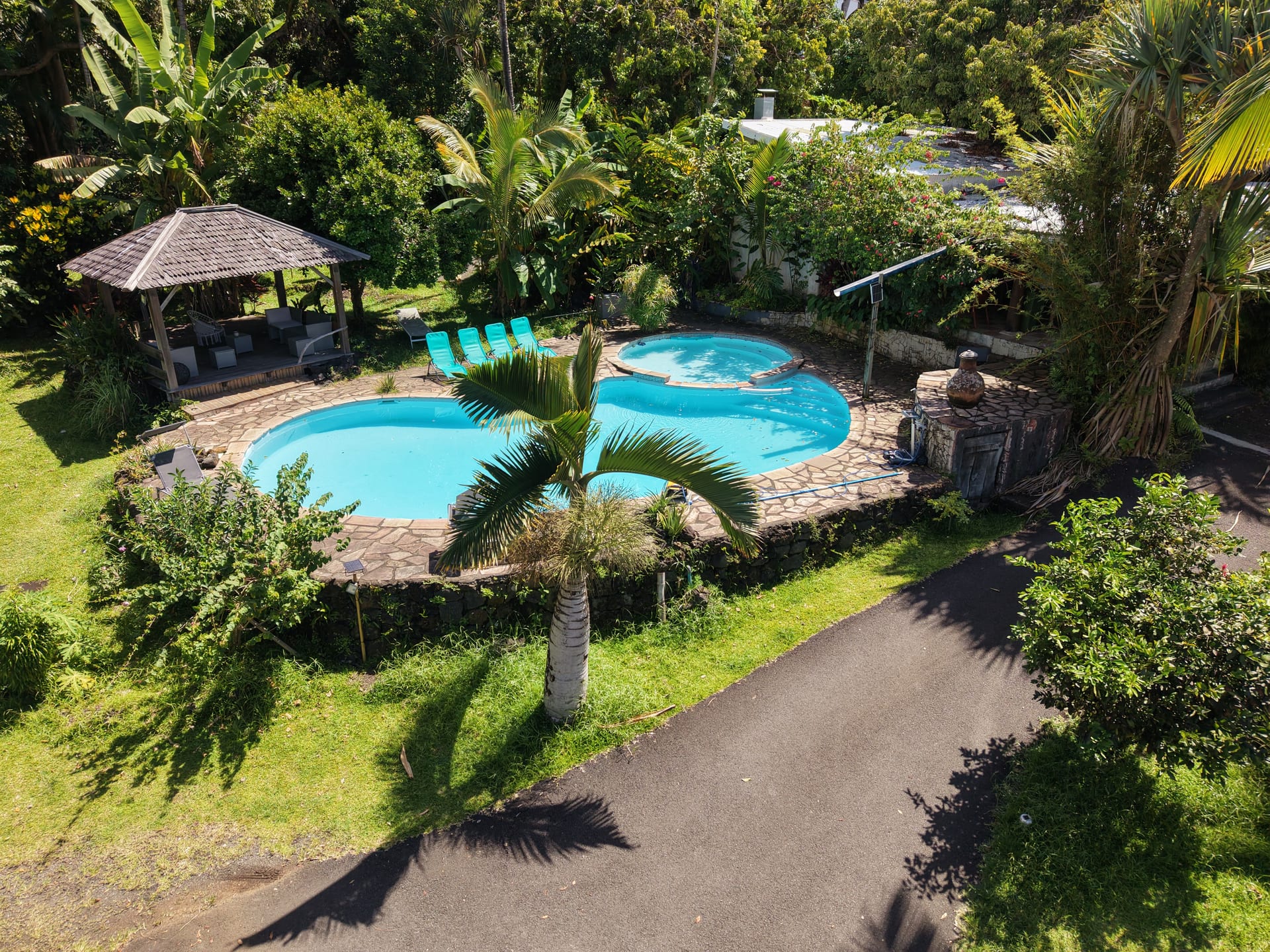 Jardin tropical du Gîte Matilona à Sainte-Rose